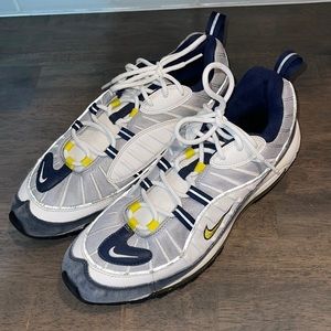 Nike Air Max 98 “Tour Yellow” Blue/White Men’s Size 13 Pre-owned
